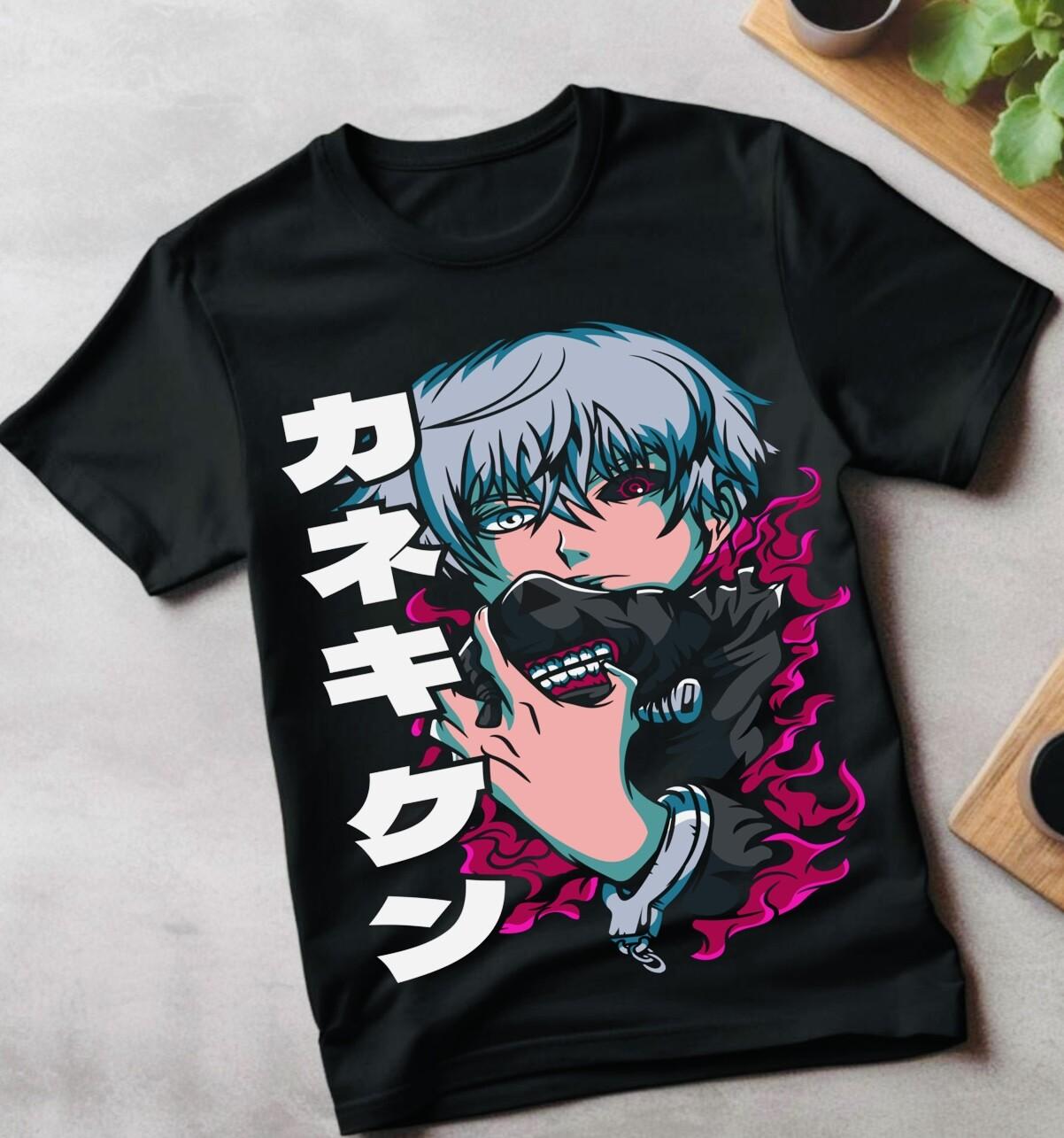Tokyo Ghoul T-Shirt Mens Womens Tees Top Ken Kaneki T-Shirt Mens Womens Tees Top Japanaise Manga Anime Tshirt Tee All Size 2XL