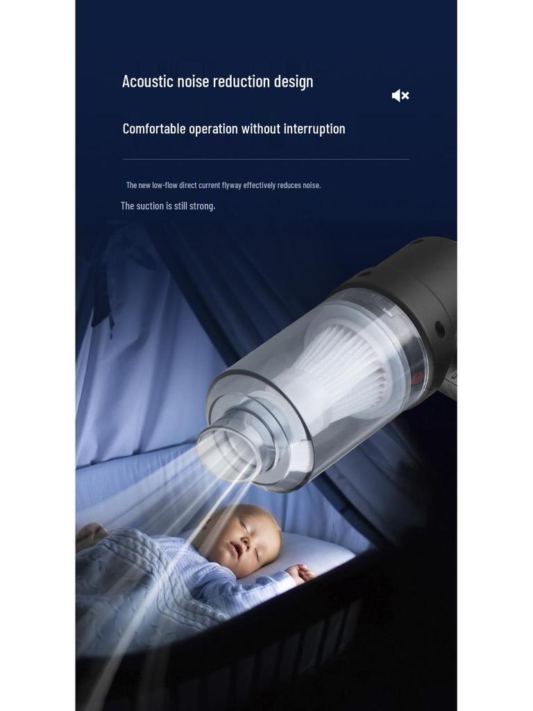 Rechargeable Handheld Vacuum Cleaner for Car and Home with Strong Suction