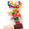 Parrot Chew Toys Colorful Building Blocks Cotton Rope Swing Toys Bird Chewing Swing Toy