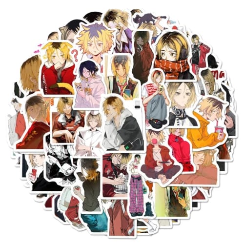 61 Haikyu!! PVC Stickers, Waterproof Graffiti Stickers, Popular, Cute, Stylish Anime and Manga Stickers for Diary Decoration, DIY Stickers for Cars, M