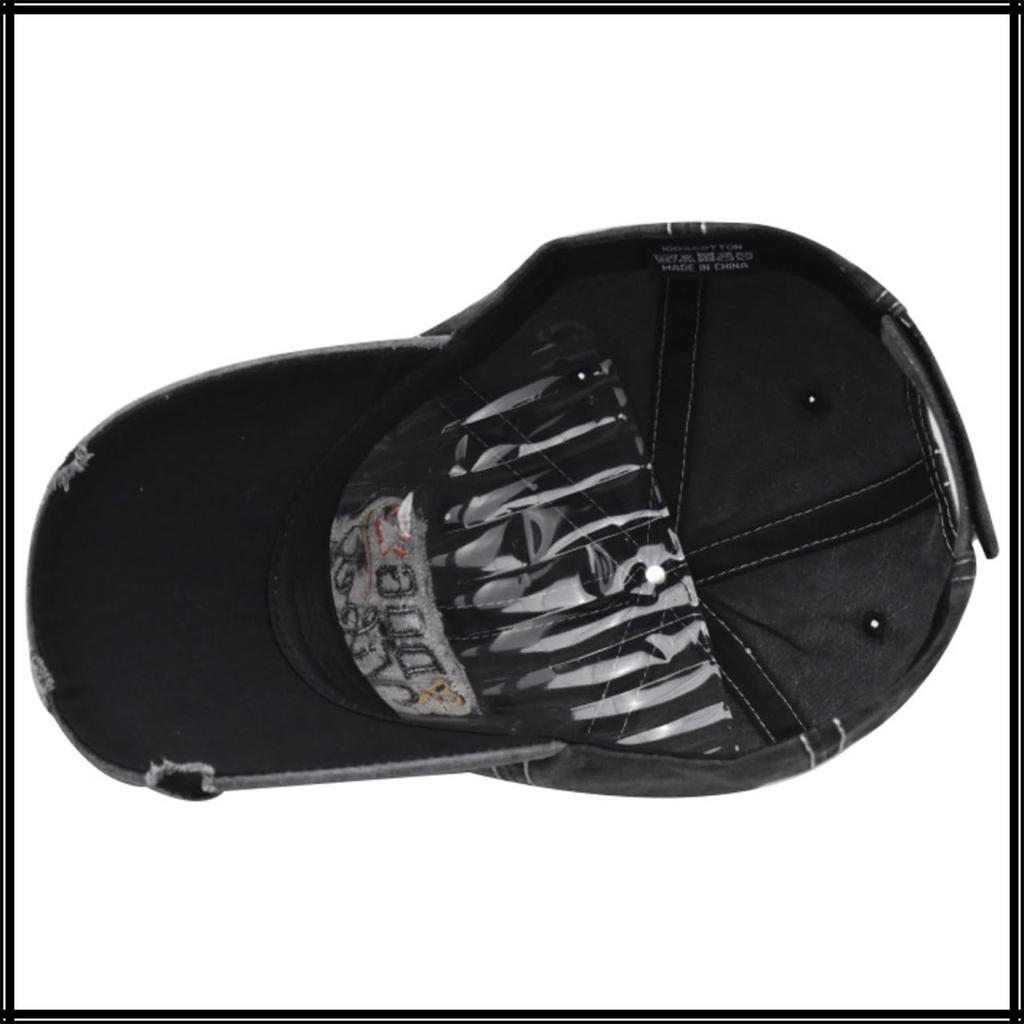 Baseball CZA445 [White Fang] Hat, Cap, Cap, Embroidered, Stylish, Casual, Adjustable, Breathable, Men's, Women's, (Navy)