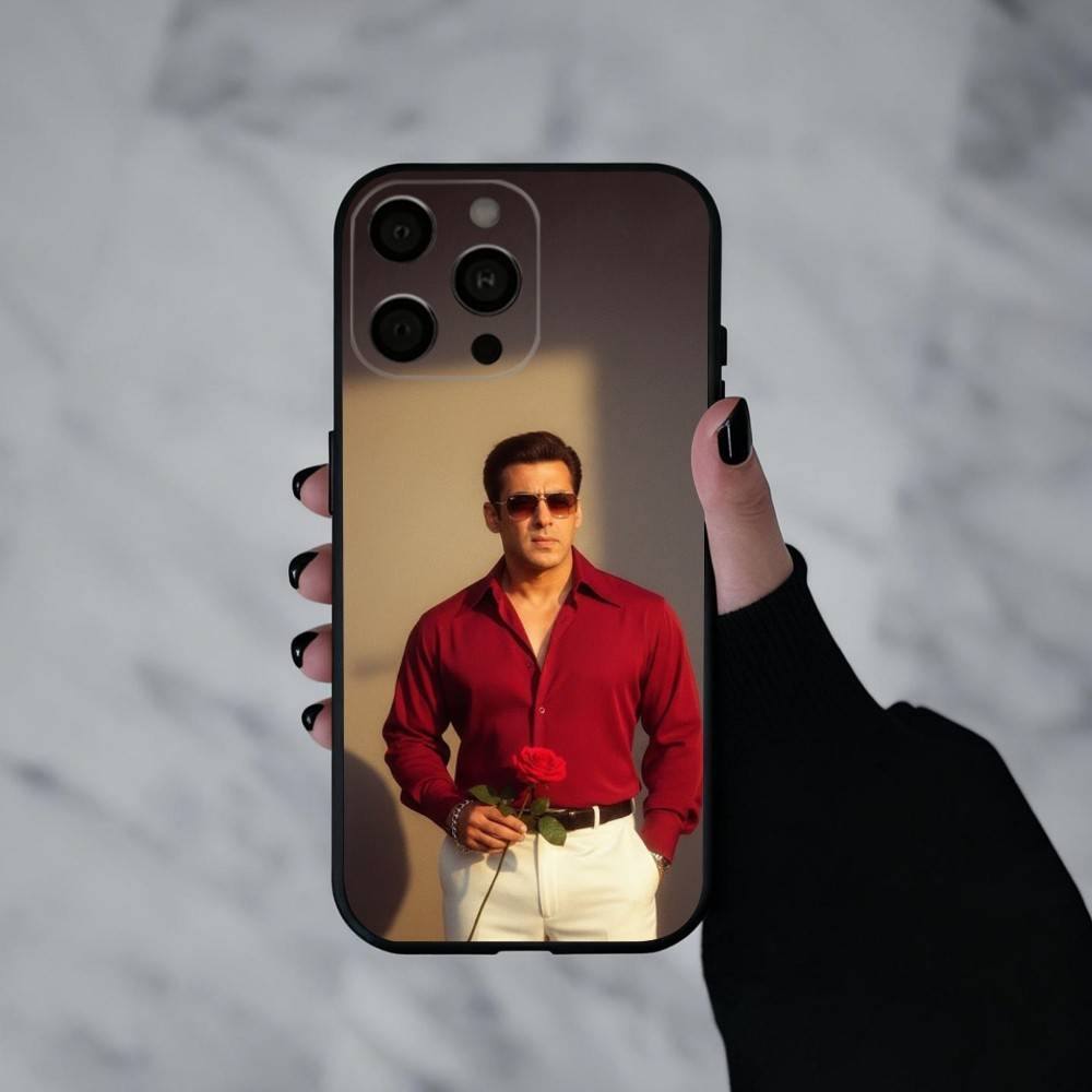 Indian Actor S-Salman K-Khan  Phone Case For iPhone 17pro,16,15,14,13,12,11 Plus,Pro Max,XS,Soft Silicone Black Cover