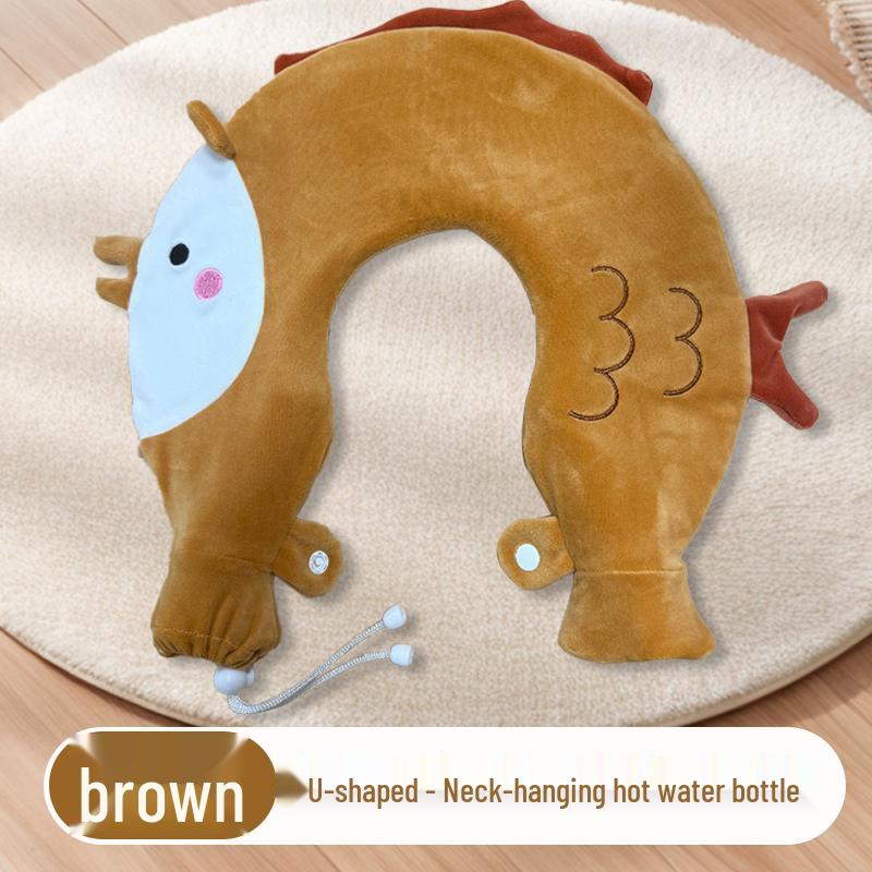 U-Shaped Cervical Hot Water Bottle for Neck and Shoulder Relief