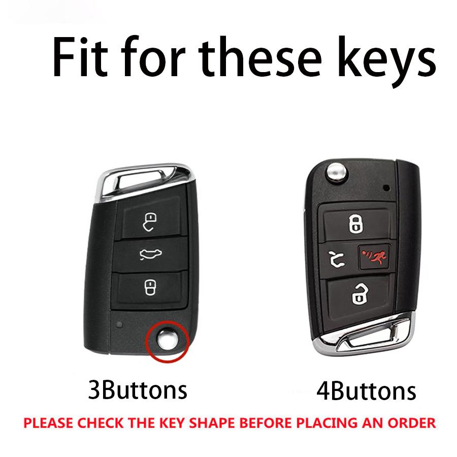 Abs Car Key Case Cover Shell Fob For Volkswagen Vw Golf 7 Alltrack Mk7 For Skoda Octavia A7 Seat Remote 3 4 Buttons