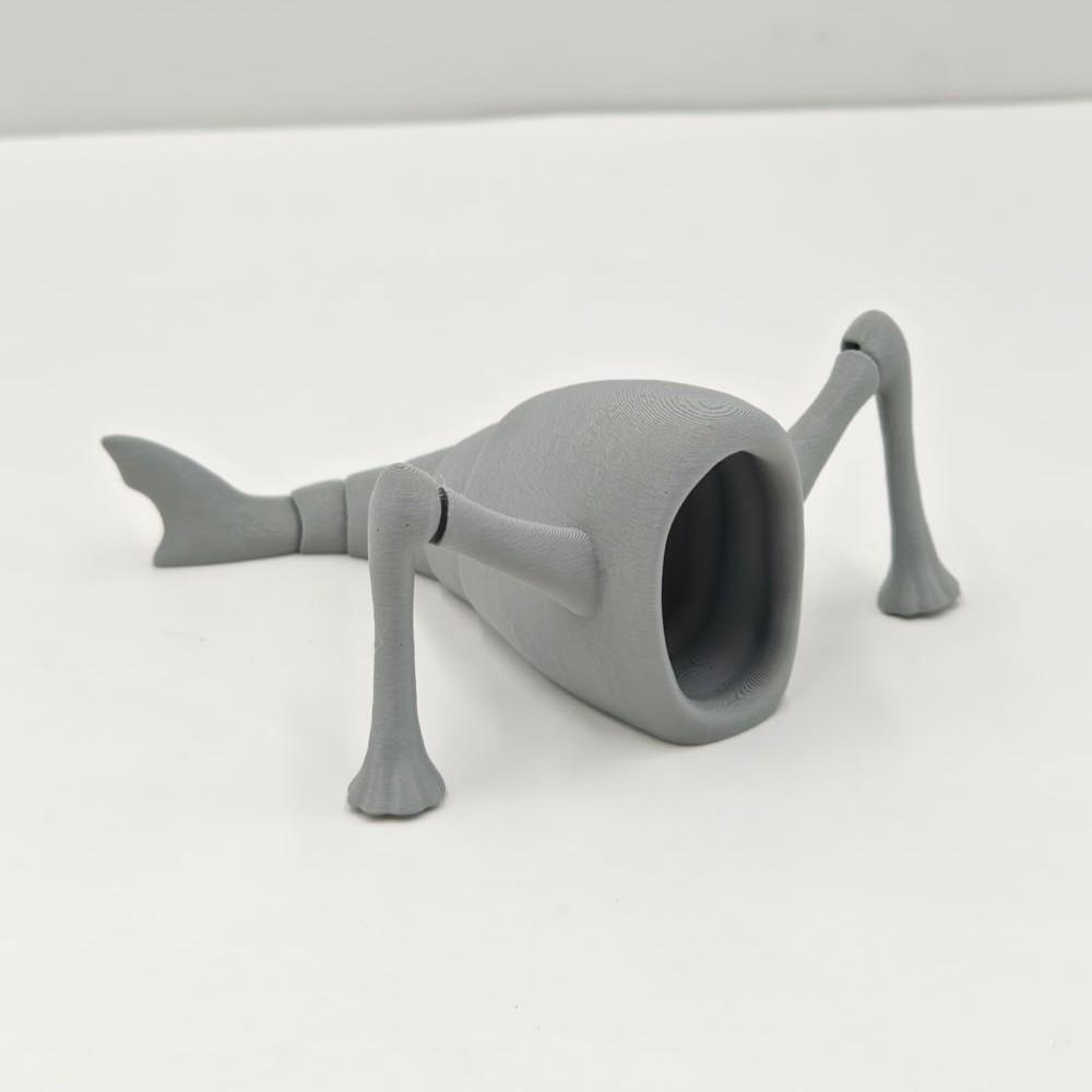 3D Printed Swallower Jointed Sea Monster Figure - Deep Sea Voyage Series Gift
