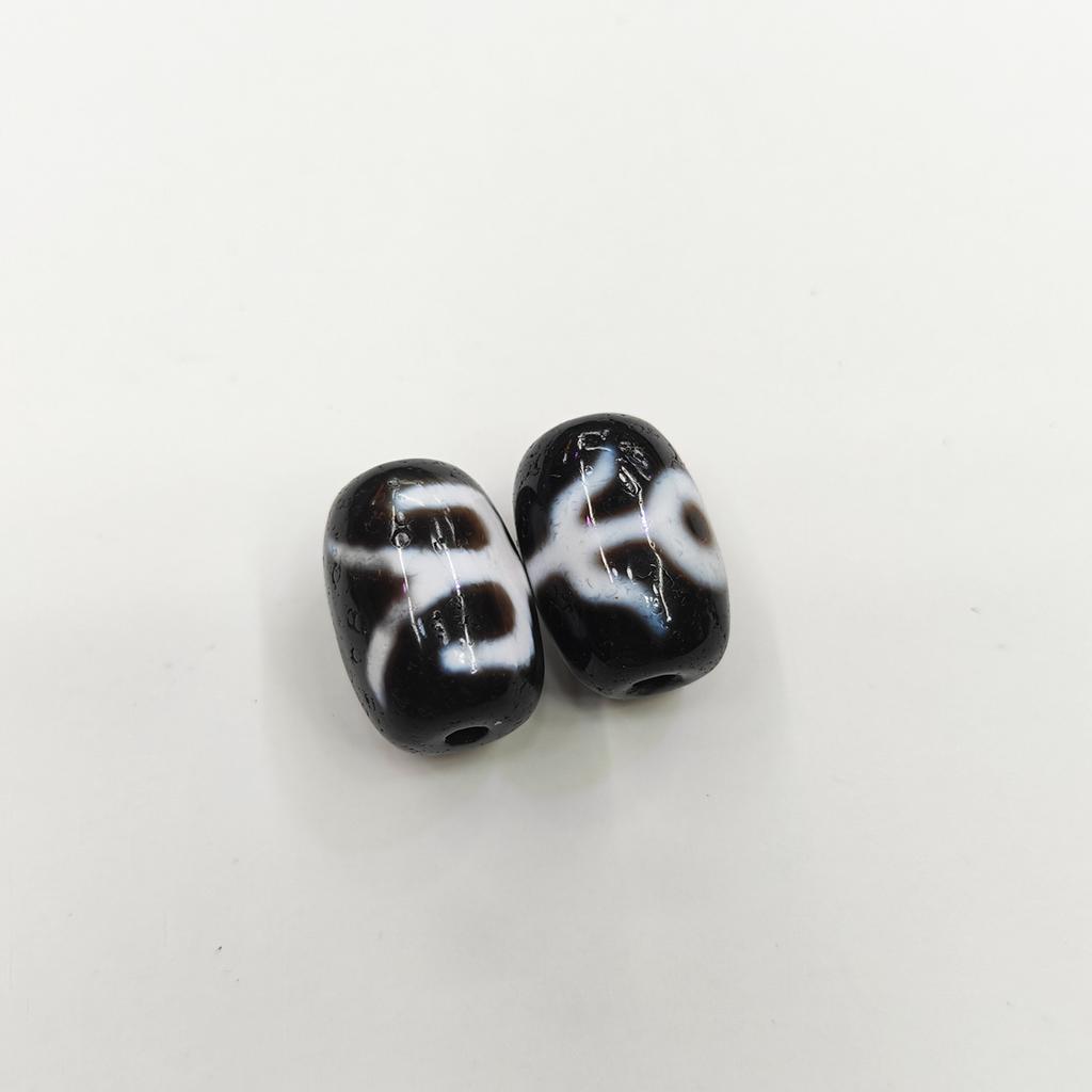 Tibetan high-oil pulp black and white dzi beads, clear bite color loose beads and multiple totems, Wenwan bracelet accessories are in stock.