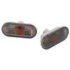 Pair of Side Indicator Light Housing Long Lifespan Scratch Resistant 1J5949117 Replacement for Seat Arosa Smoked Black