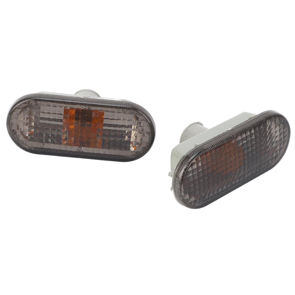 Pair of Side Indicator Light Housing Long Lifespan Scratch Resistant 1J5949117 Replacement for Seat Arosa Smoked Black