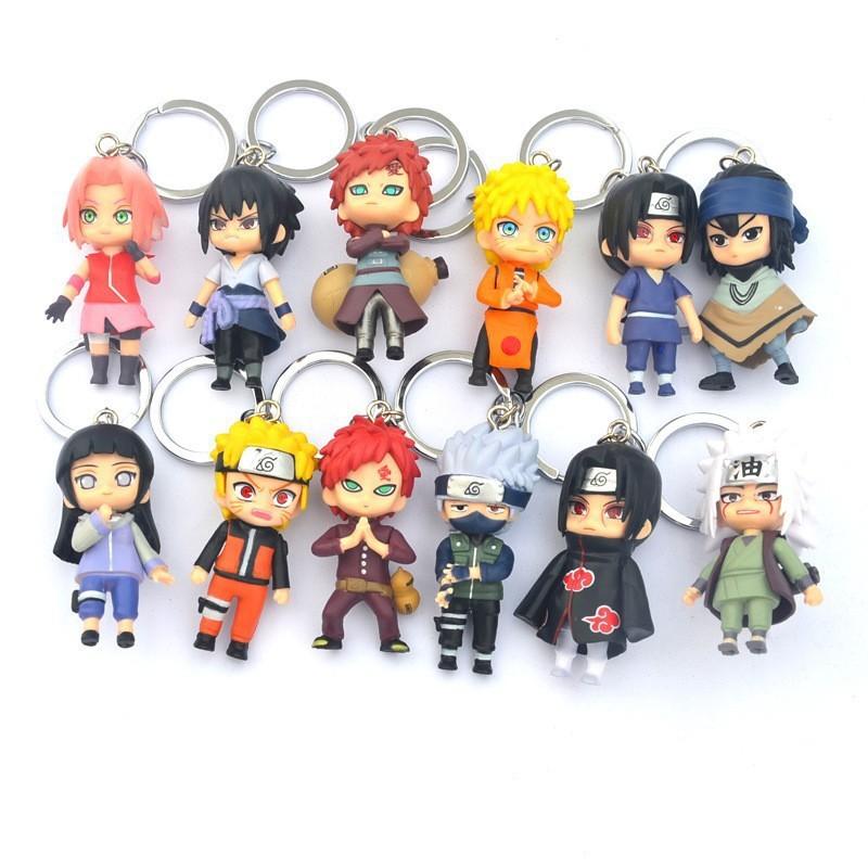 Key Chain Ferret Hand-made Cartoon Resin Naruto Sasuke Pendant Schoolbag Doll Key Chain