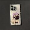 Clear Square Back Tube Case Protection For iPhone 14 Pro Max 16 ProMax 11 12 15 Plus 13 Anti-Oxygen,Cute Dog Pattern Casing