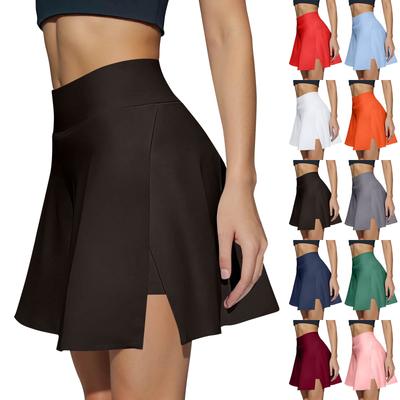 Γυναικεία κάζουαλ ψηλόμεση μονόχρωμη κοντή μισή φούστα Αθλητική φούστα πλισέ φούστα