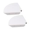 2pcs Wall Mount Floating Corner Shelves Quarter Round Hanging Corner Shelves for Bedrooms Living Rooms Shower Room