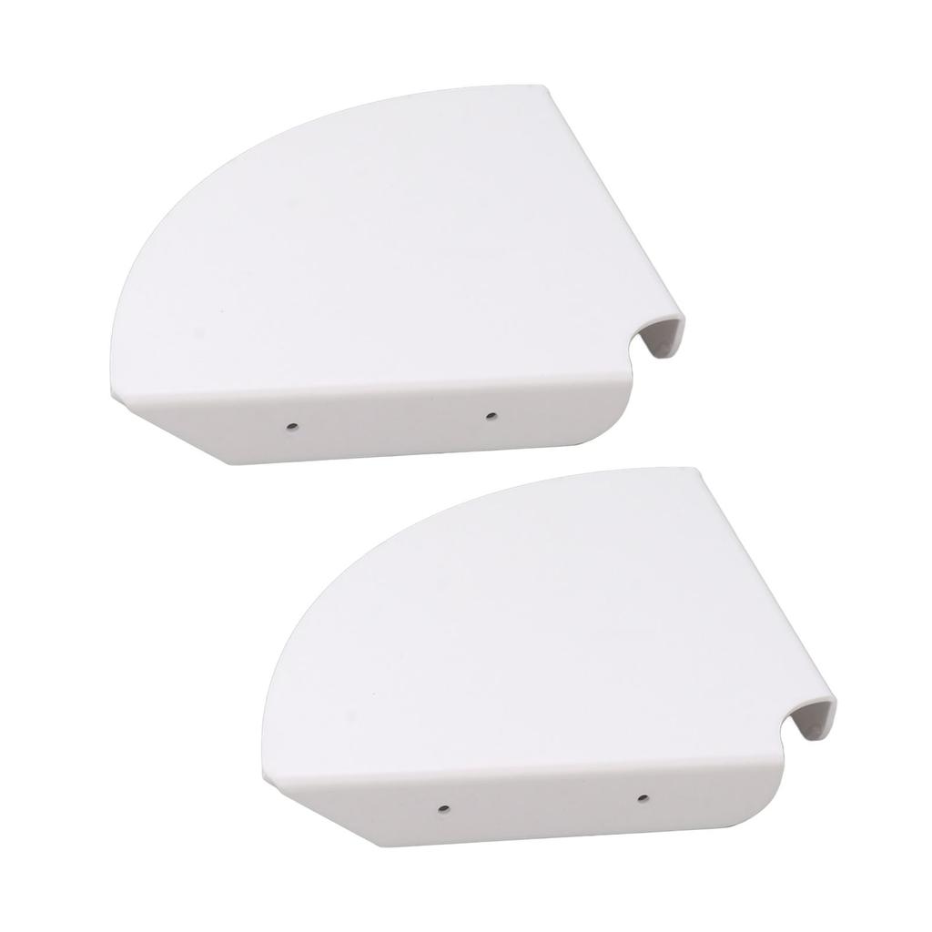 2pcs Wall Mount Floating Corner Shelves Quarter Round Hanging Corner Shelves for Bedrooms Living Rooms Shower Room