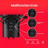 HyperX QuadCast 2 USB Microphone for Gaming,Streaming and Podcasting,with On-Board Controls,LED Lighting,Removable Shock Mount,PC,Mac,PS5,PS4,USB-C