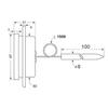 500degree Pizza oven thermometer, kiln thermometer Stainless steel high-temperature resistant pointer thermometer