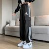 American High Street Wide-leg Overalls Women's Casual Loose Trendy Brand Dancing Hip-hop Mopping Three-bar Sweatpants