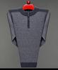 Men's Thick Warm Wool Half-Zip Sweater for Autumn/Winter - Middle-aged Base Layer Dad's Outfit