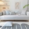 Summer New Ice Silk Cold Bean Sofa Cushion Cool Feeling Simple Polka Dot Solid Color Non-Slip Sofa Cushion Towel
