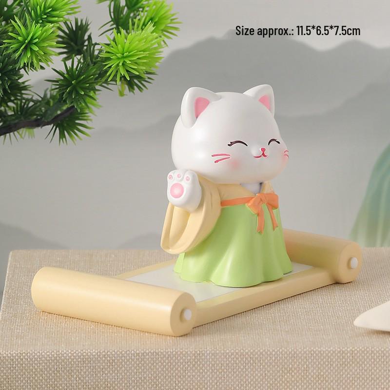 Resin Cartoon Phone Holder - Creative Small Ornament Figure