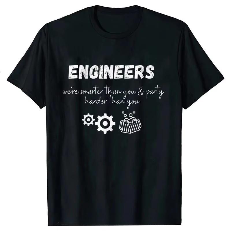 Unisexs Clothing Street Tshirt Clothes Engineer in Progress Cotton 2026 New Cotton Tshirt Summer Streetwear Fitness T Shirt Tops