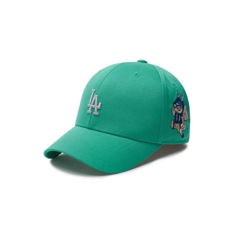 MLB Cotton Baseball Caps Unisex Green Fashion 3ACPDR14N-50BKS