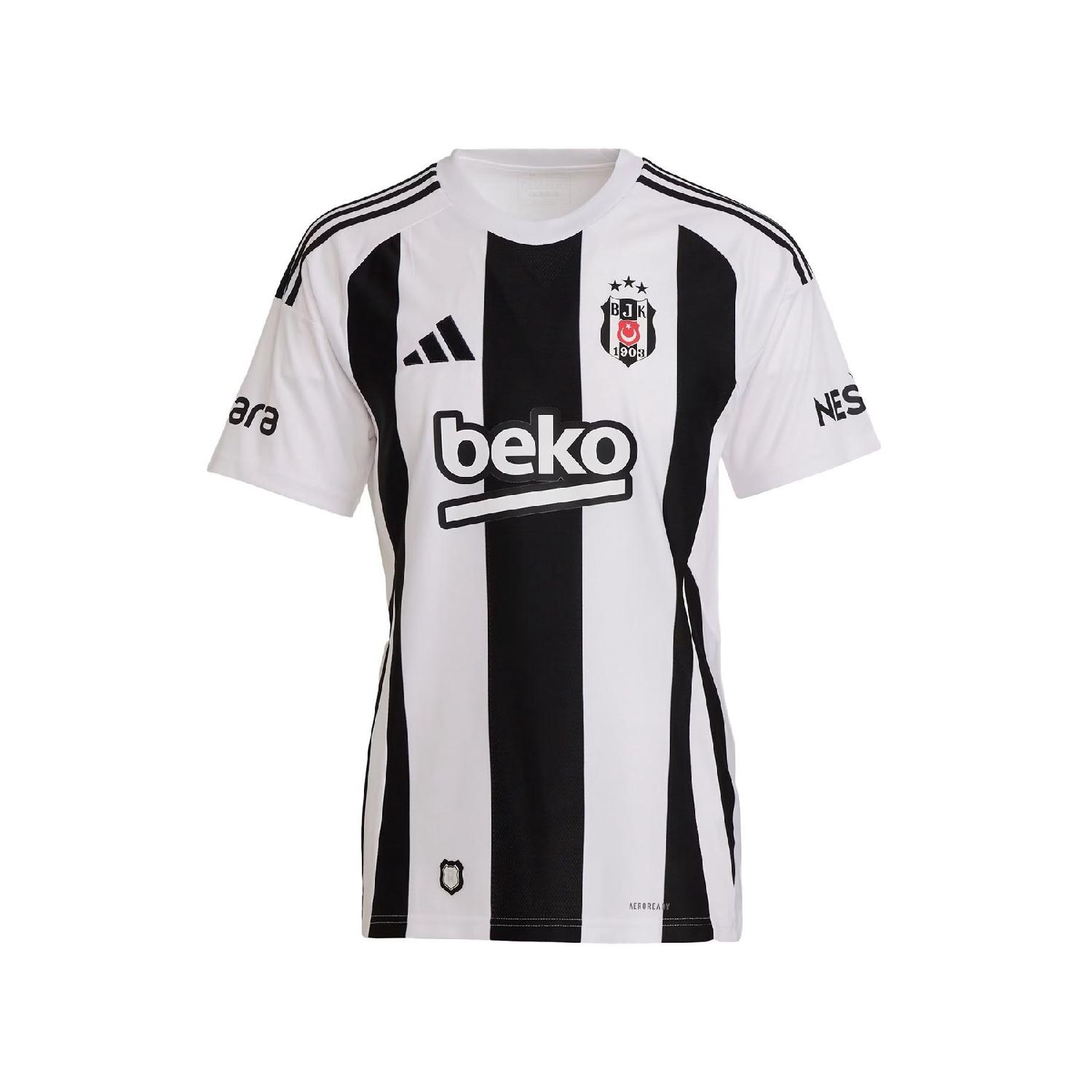 

Мужской домашний полосатый трикотаж Striped 24 Jsy Beikta 2024/2025 Jk2784 Белый XS