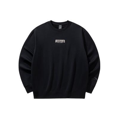 Anta Weiches Bequemes Einfaches Vielseitiges Sweatshirt mit Buchstabenprint Herren Sweatshirts 152548708-2