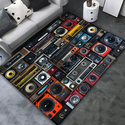Klassieke Muziek Vintage Vinyl Plaat Tapijt Vloerkleden voor Woonkamer Slaapkamer Bank Keuken Badkamer Antislip Vloermatten Keukentapijt