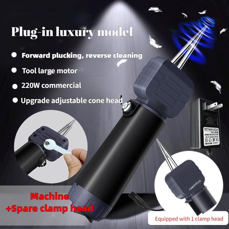Ruční elektrický vytrhávač chloupků Malý přenosný stroj na rychlé odstraňování chloupků drůbeže Domácí nástroj na škubání kuřat a kachen