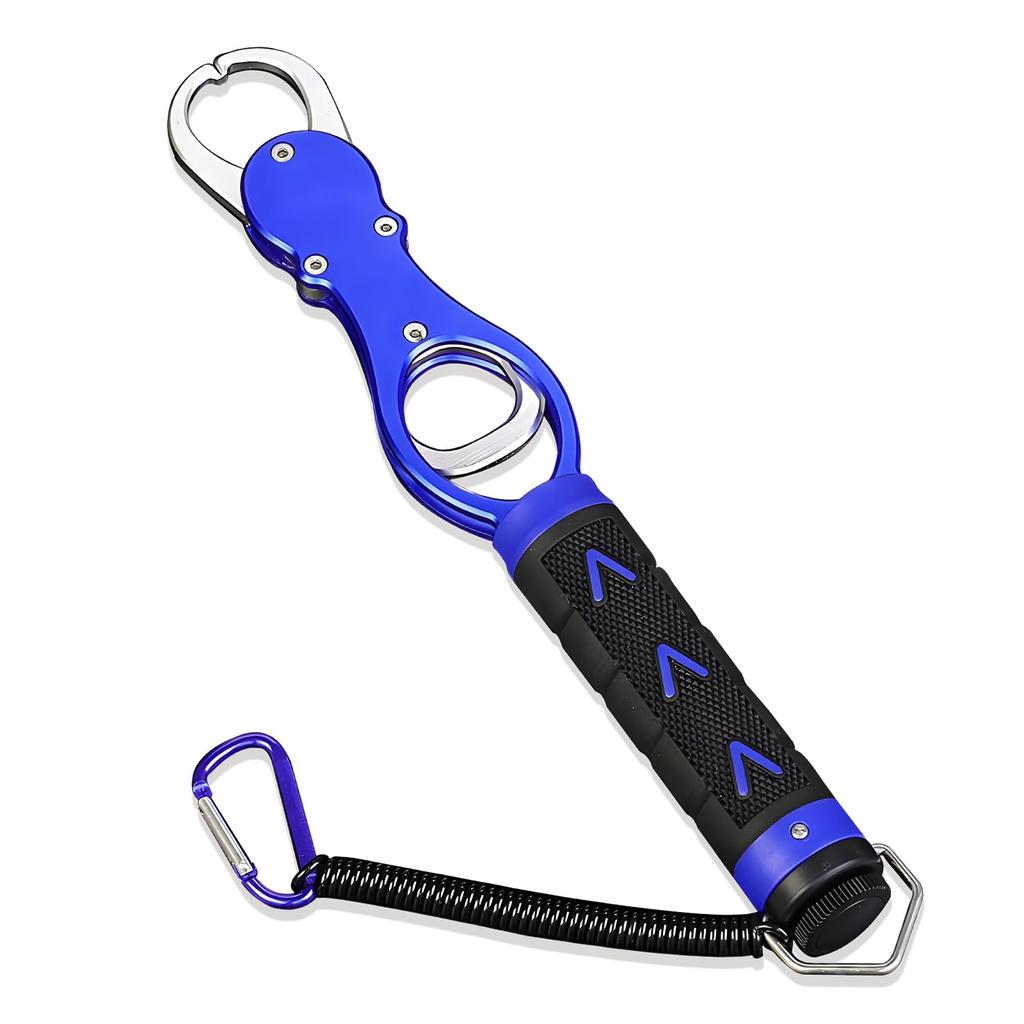 DENGUJD Fish Grip with Weighing Function, 360-Degree Horizontal Rotation, Non-Slip, Lightweight, Rust-Resistant, Fishing Tackle