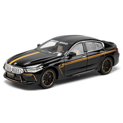 1/24 BMW M8 MANHART Supercar Modello di Auto in Lega Suono e Luci Giocattolo Pull Back Collezionabili Regalo di Compleanno
