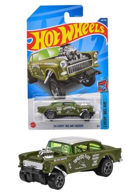 Hot Wheels Basic Car Chevy Bel Air Gasser Years Old and HHD85 '55 [3 Up]