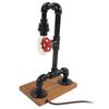 Bordlampe Nyhet Retro Vannrør LED Dekorativ Skrivebordslampe for Soverom Restaurant UK 220V