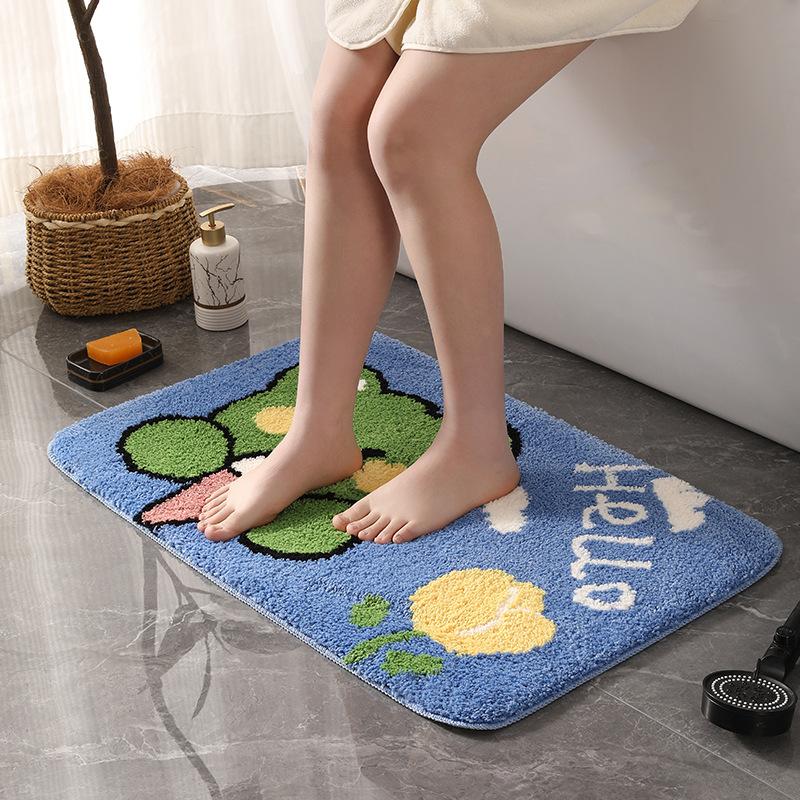 New Eco-Friendly Bathroom Floor Mat For Shower Room, Bathroom Entrance, Living Room, Bedroom, And Foot Mat For Home Decor
