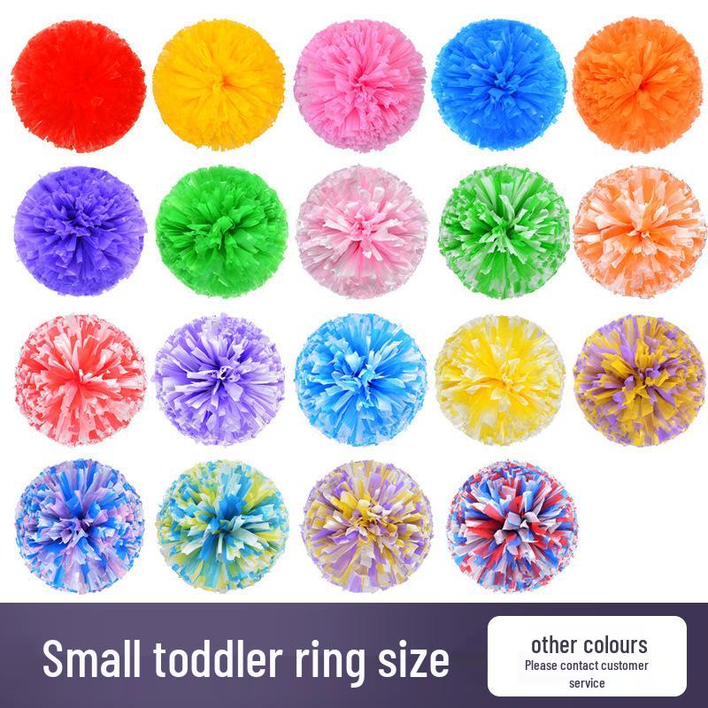 Matte Cheerleading Pom-Poms: Handheld Dance Props with Colorful Cheer Balls