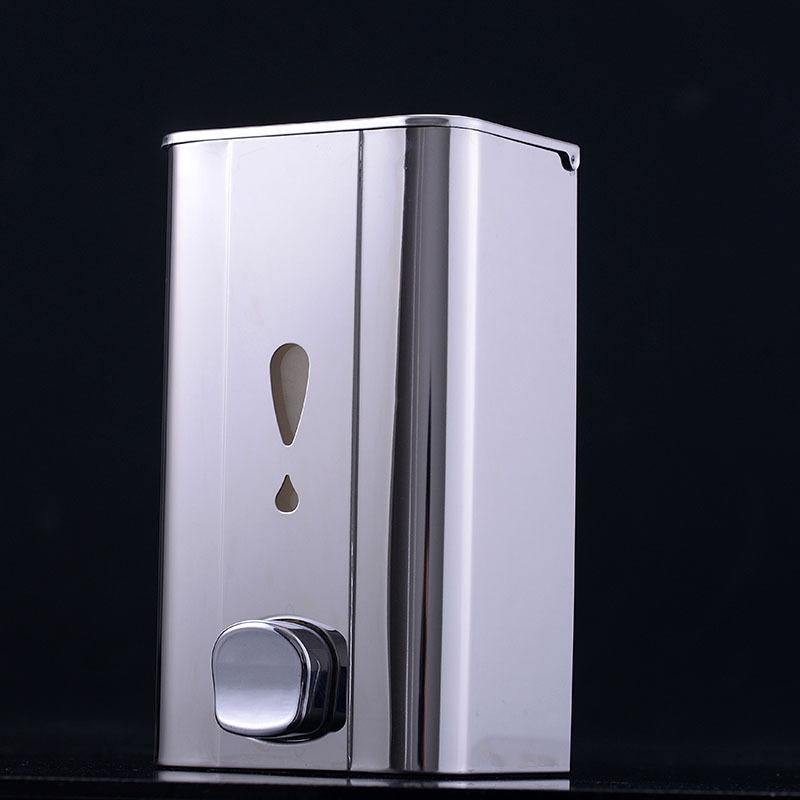 Hot Selling Stainless Steel 500ml Wall Mounted Manual Hand Soap Pump Dispenser