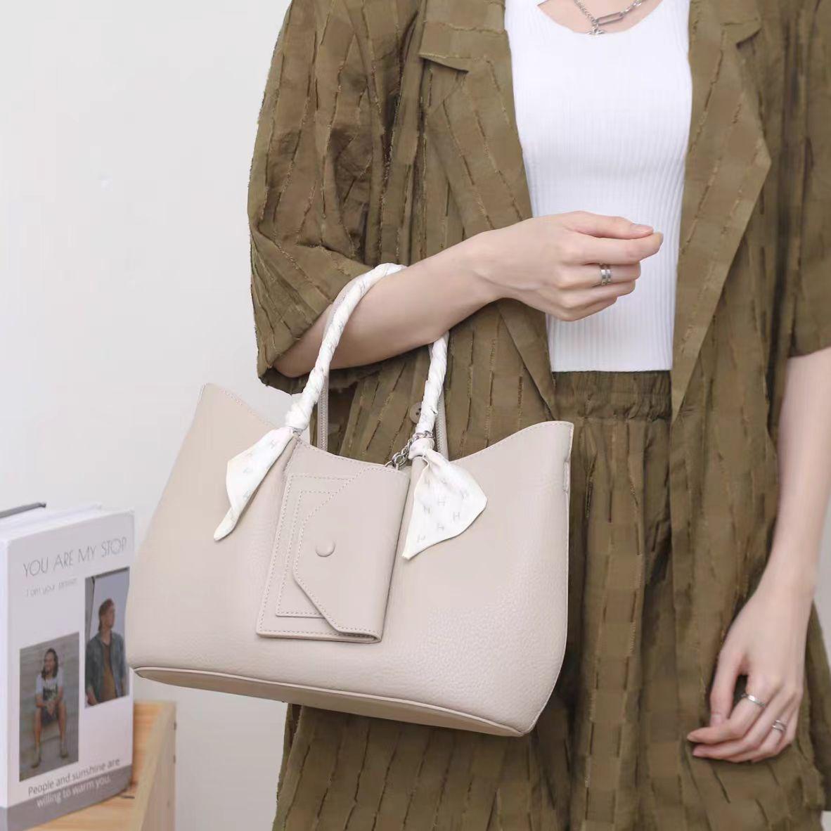 Large Versatile Vegetable Basket Handbag PU Material