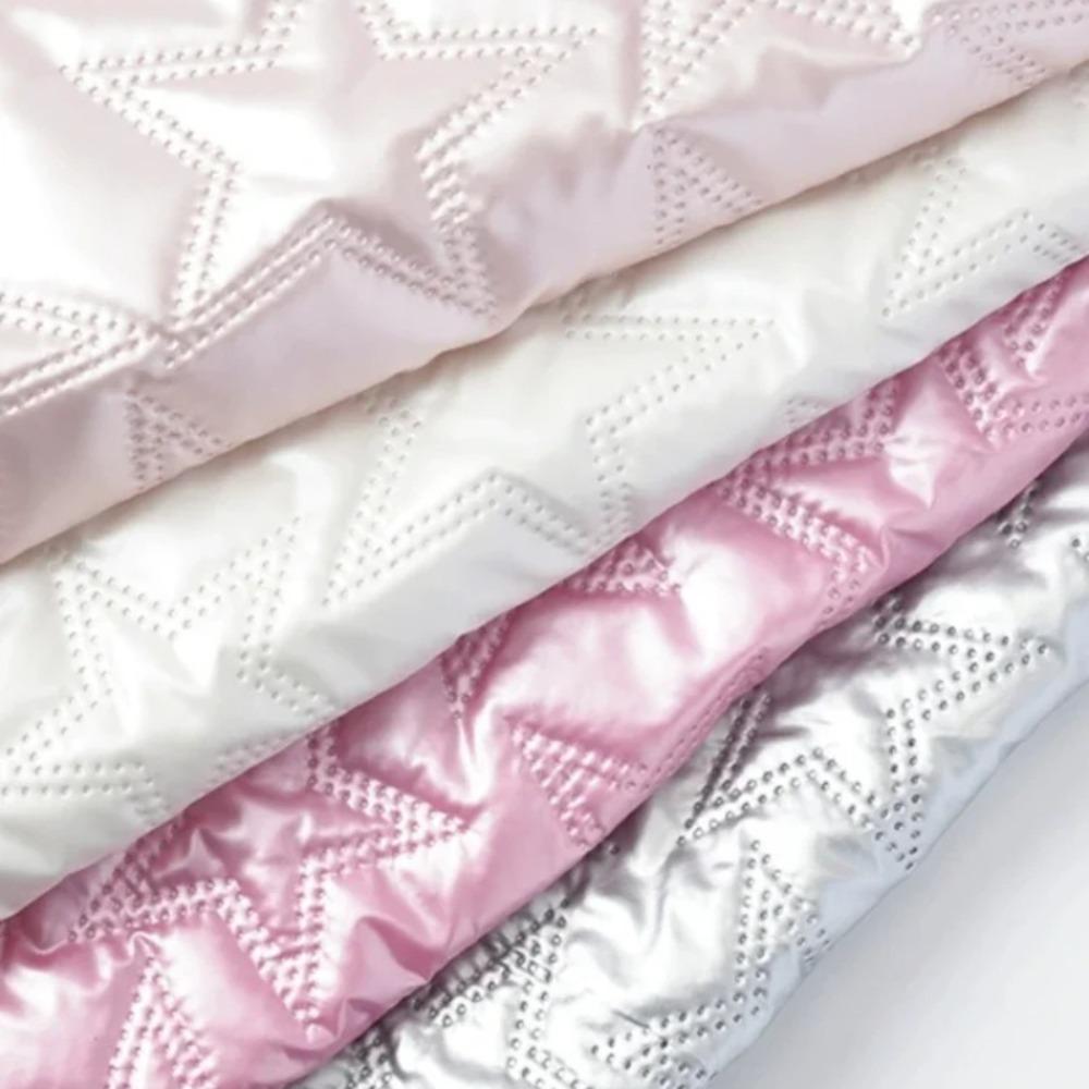 PU Polyester Fabric Waterproof Embossed with Five-pointed Stars Artificial Leather Fabric DIY Sewing Luggage,Clothing,Packaging