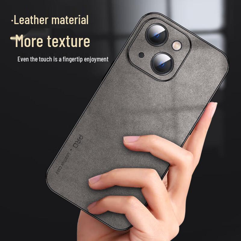 Shangsu Nubuck Leather Anti-Drop iPhone 13 Series Case