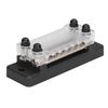 48V 150A 12 Way Bus Bar Power Distribution Block with Ring Crimp Terminals for Car Truck Boat Trailer RV