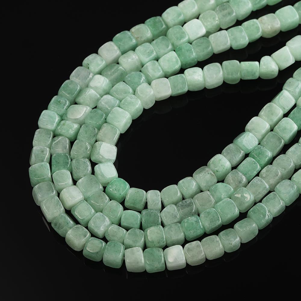 1 Strand Natural Stone Agate Beads 7.5 x 7.5mm Cube Spacer Loose Bead for Jewelry Making DIY Bracelet Necklace Accessories
