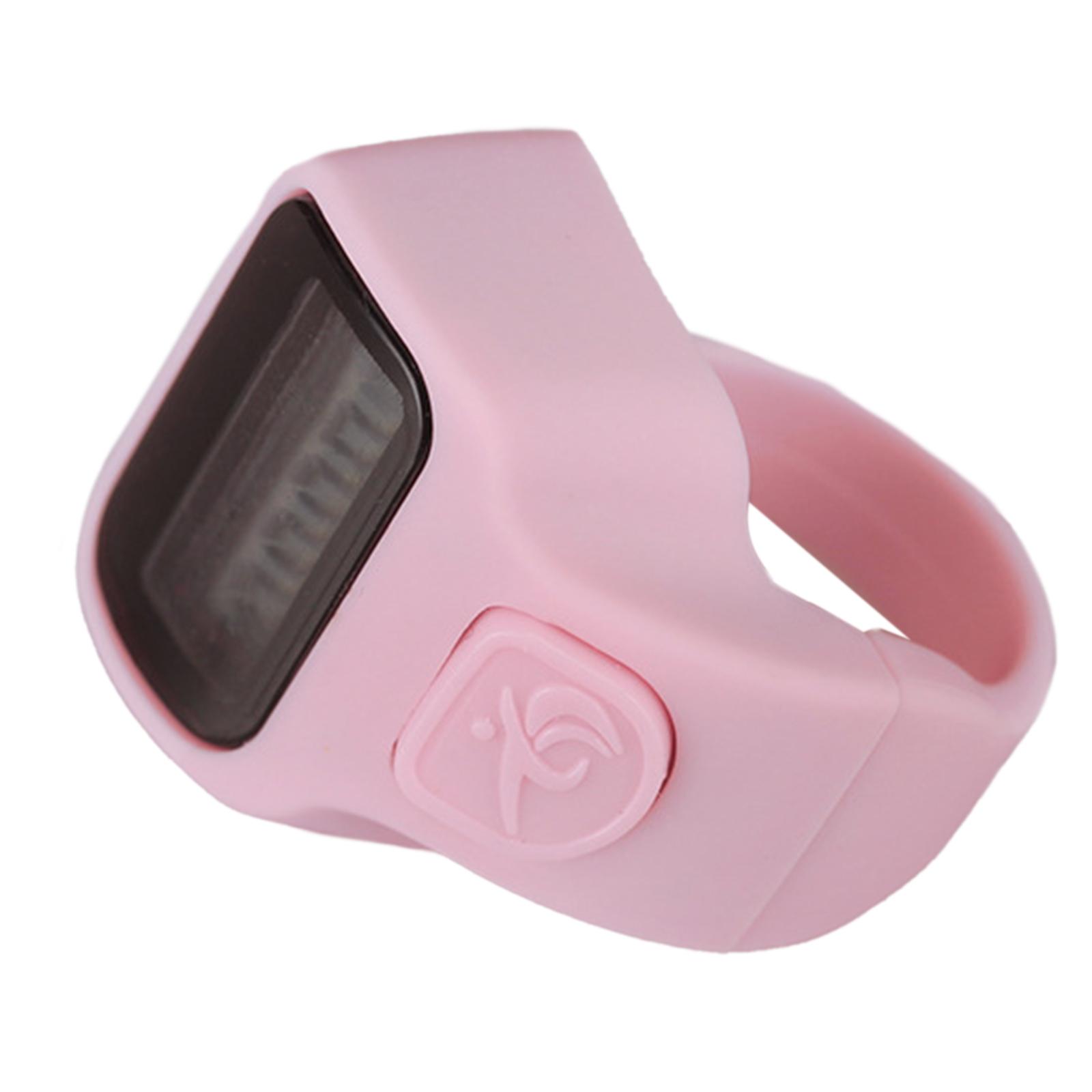 

Електронний лічильник пальців РК-цифровий дисплей ручний лічильник 5-розрядний підрахунок чисел клікери лічильники з можливістю скидання рожевий