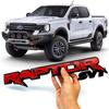 QYCI4 ABS Trunk Sticker Plastic Logo Badge Raptor Letter Badge for Ford Focus Mk2 Fiesta Mk3 Mondeo Mk4 Ranger Kuga Mk7 C Accessorie