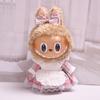 38cm Labubu Plush Doll Casual Outfit Set with Hat (Clothes Only)