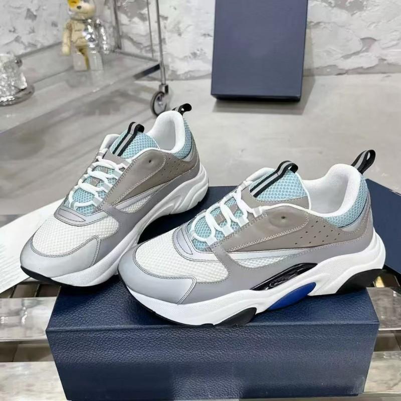 Mens Chunky Sneakers B22 B25 Mesh Breathable Casual Letter Print Dad Shoes Daily Wear