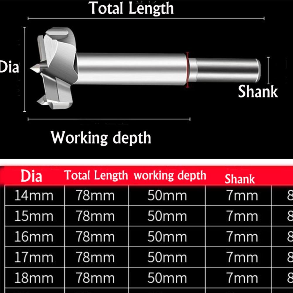 1pc 15/20/25/30/35mm Wood Drill For Motorcycle Repair Bit Self Centering Hole Saw Cutter Wood Hole Drilling Tools Forstner Drill