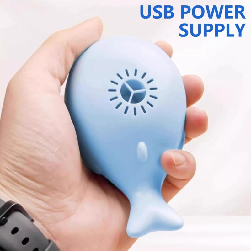Electric Floating Ball Cats Toy In Whale Shape with USB Power and Fan, Soccer Ball