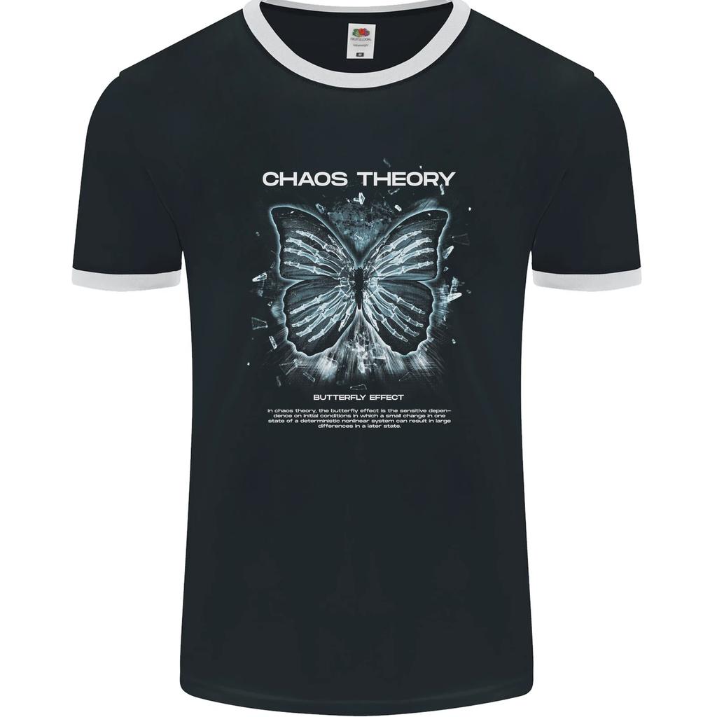 Butterfly Effect Chaos Theory Science Mens Ringer T-Shirt FotL