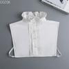 Girls Bowknots Lapel Shirt Detachable Collar Autumn Sweater Blouse Women Fake Collar Girls Removable Shirt Neck False Collar