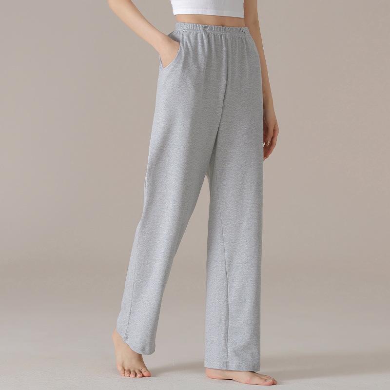 Women's Pure Cotton Loose Sleep Pants - Lightweight for Spring, Summer, and Autumn with Plus Sizes, Suitable for Casual Home or Outdoor Wear.
